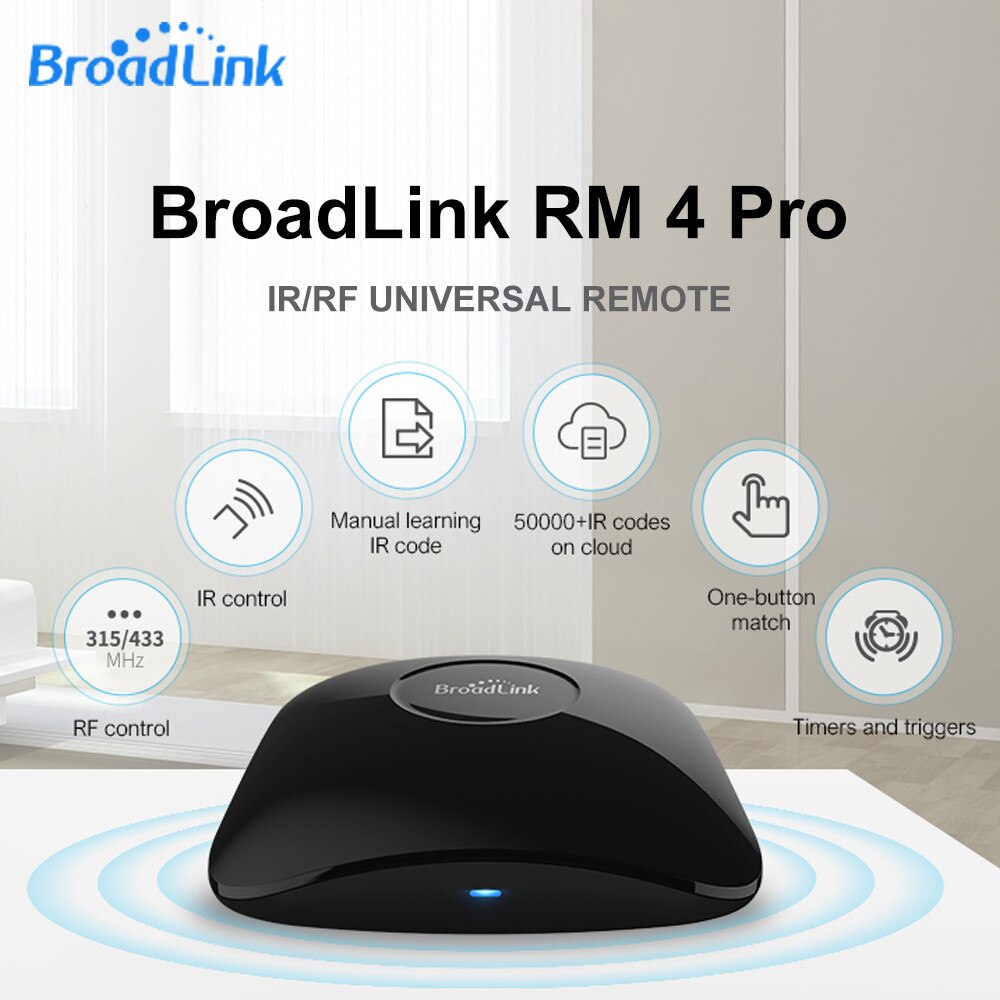 Broadlink - Smart Universal Remote Control RM4 PRO IR/Wifi/RF433
