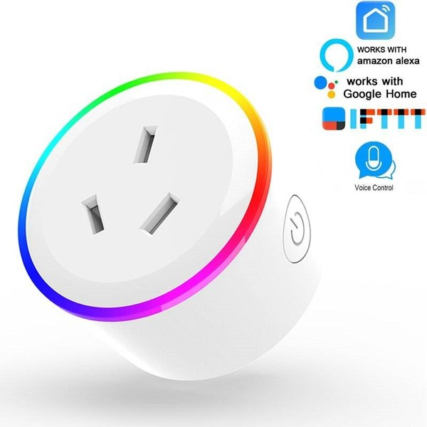 Smart Plug Tuya Smart Life plug socket, RGB LED scene modes
