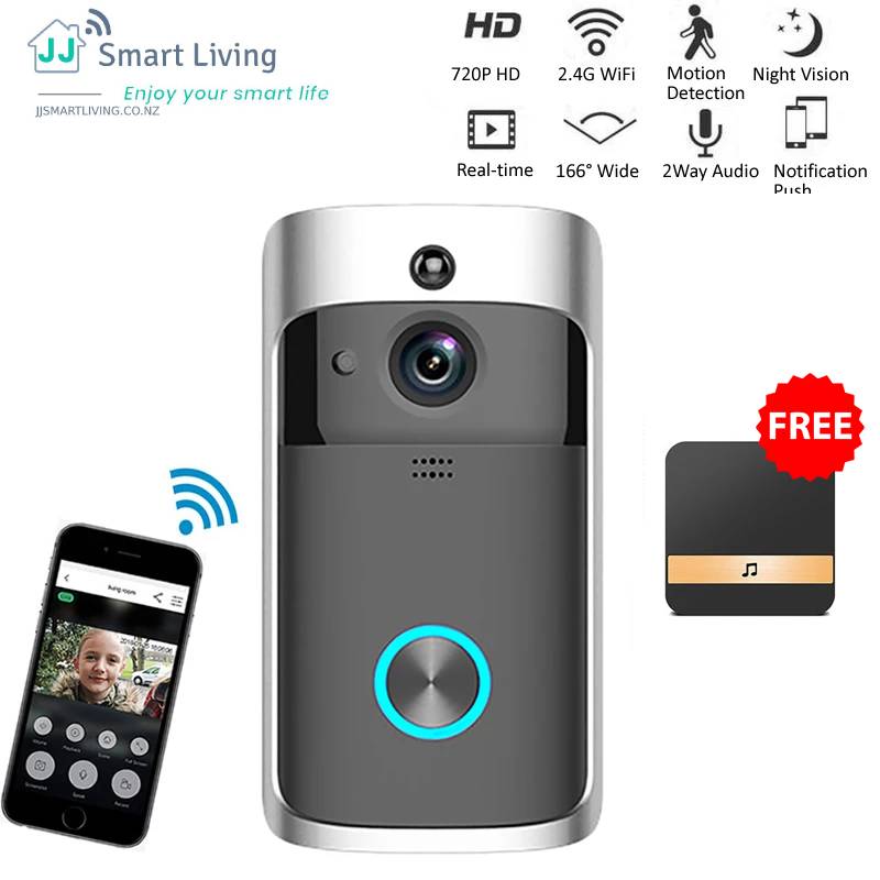 Smart wifi video doorbell, free dingdong